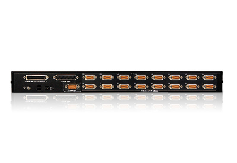 ATEN CS1716A-AT-G commutateur écran, clavier et souris Grille de montage Noir