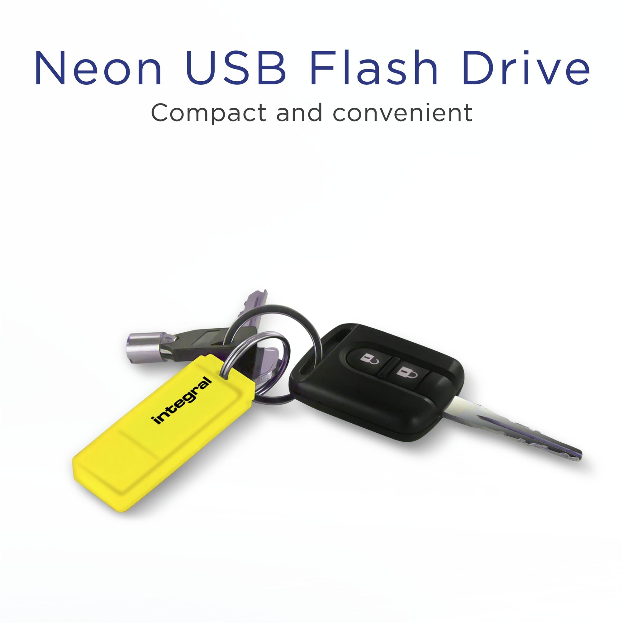 CLE USB NEON Jaune 64GB