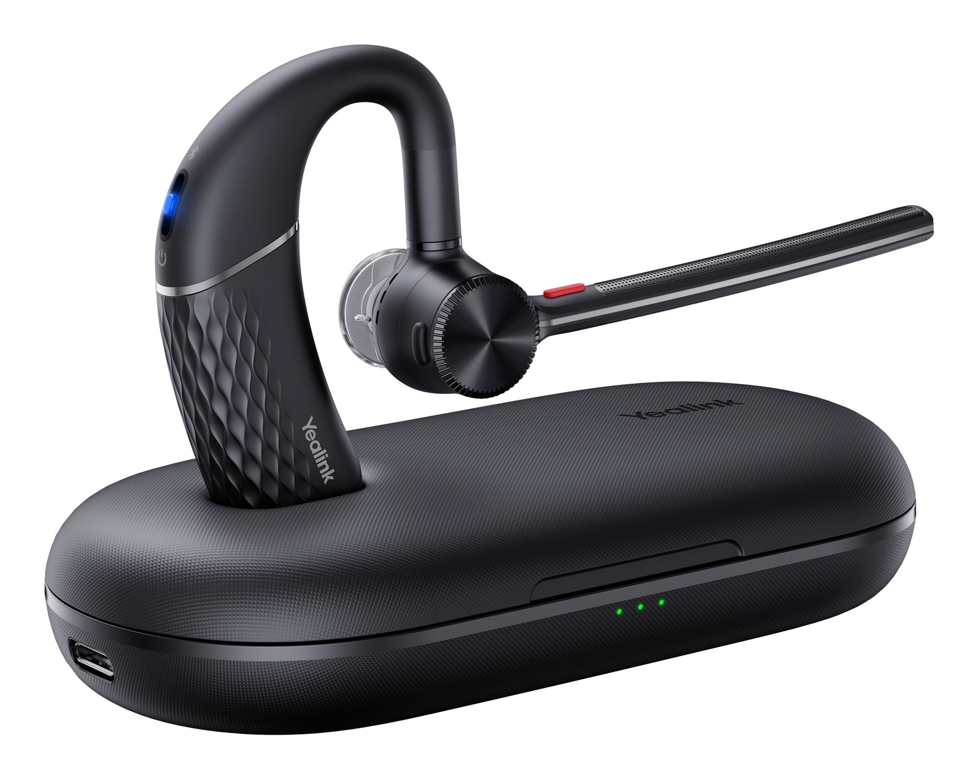 Yealink BH71 Pro Sans fil Crochets auriculaires Bureau/Centre d'appels USB Type-C Bluetooth Noir