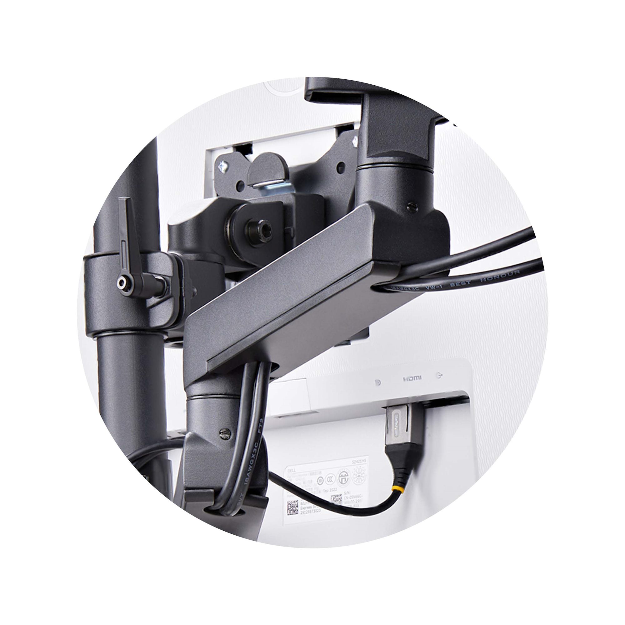 Triple Monitor Desk Mount 27in Screens
