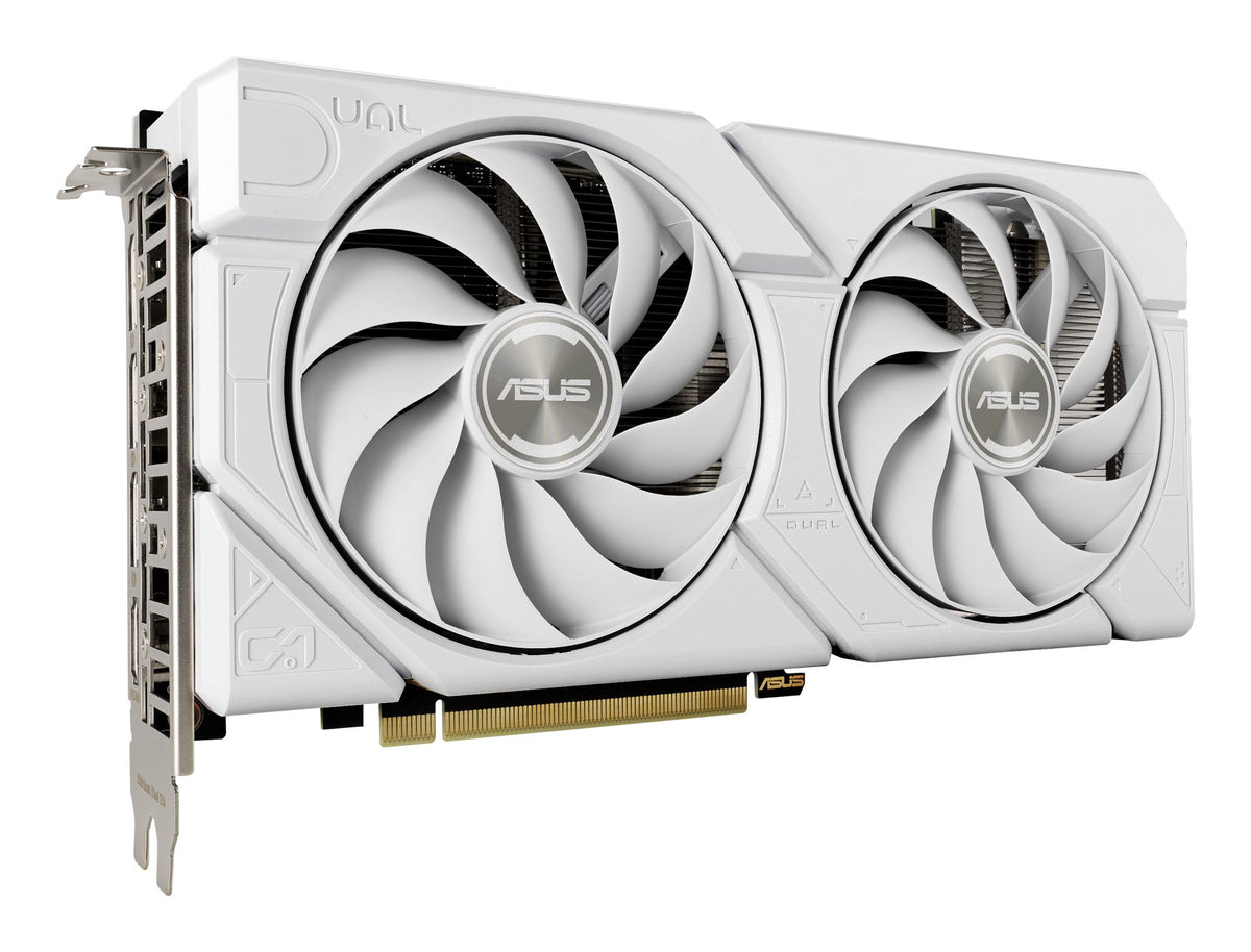 ASUS DUAL-RTX4070S-O12G-EVO-WHITE RTX 4070 SUPER OC 12Go GDDR6X 1xHDMI 2.1a 3xDP 1.4a