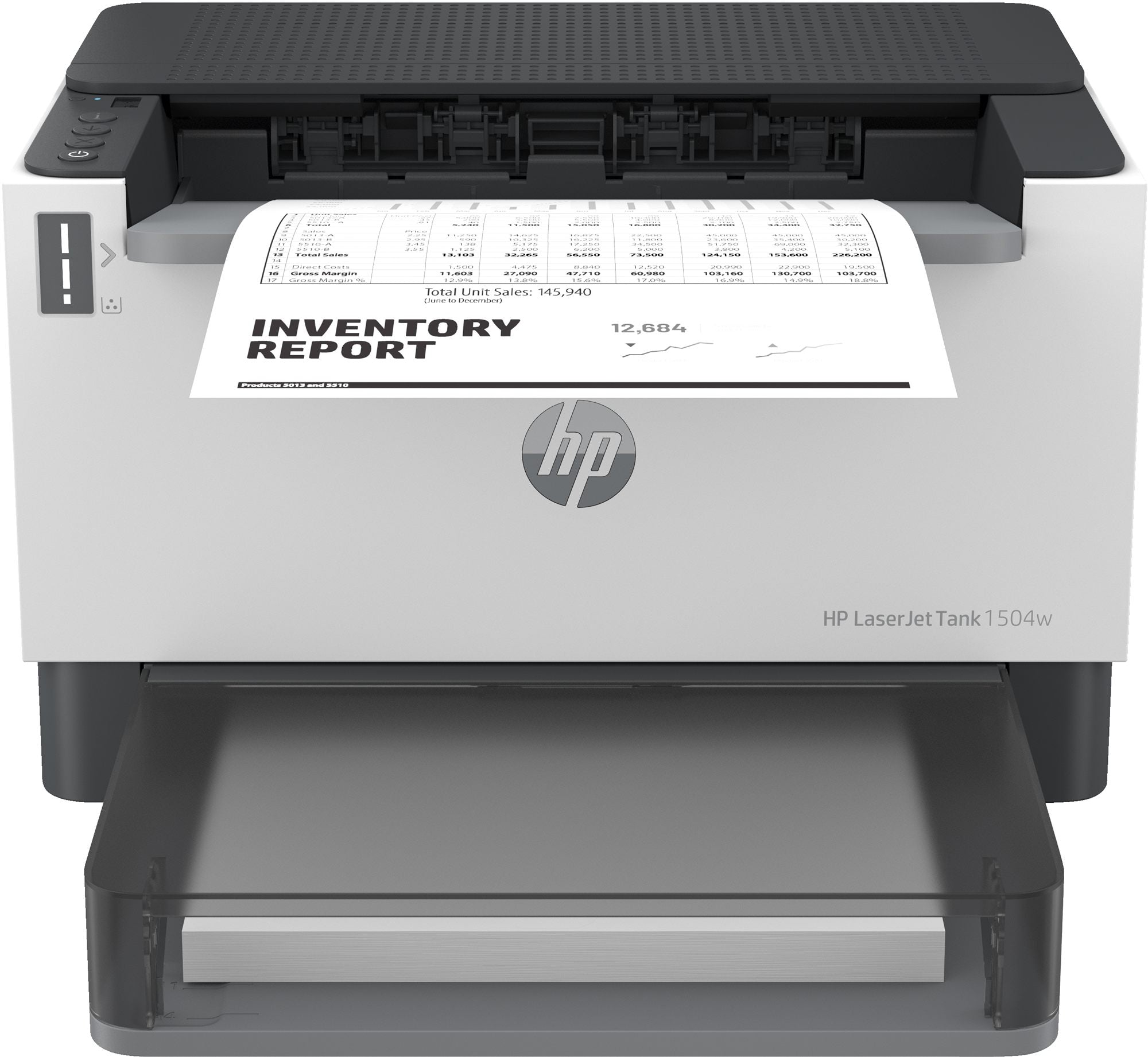 HP LaserJet Imprimante Tank 1504w - Noir et blanc - Imprimante pour Entreprises - Imprimer - Format compact  Éco-énergétique  Wi-Fi double fréquence - Laser - 6