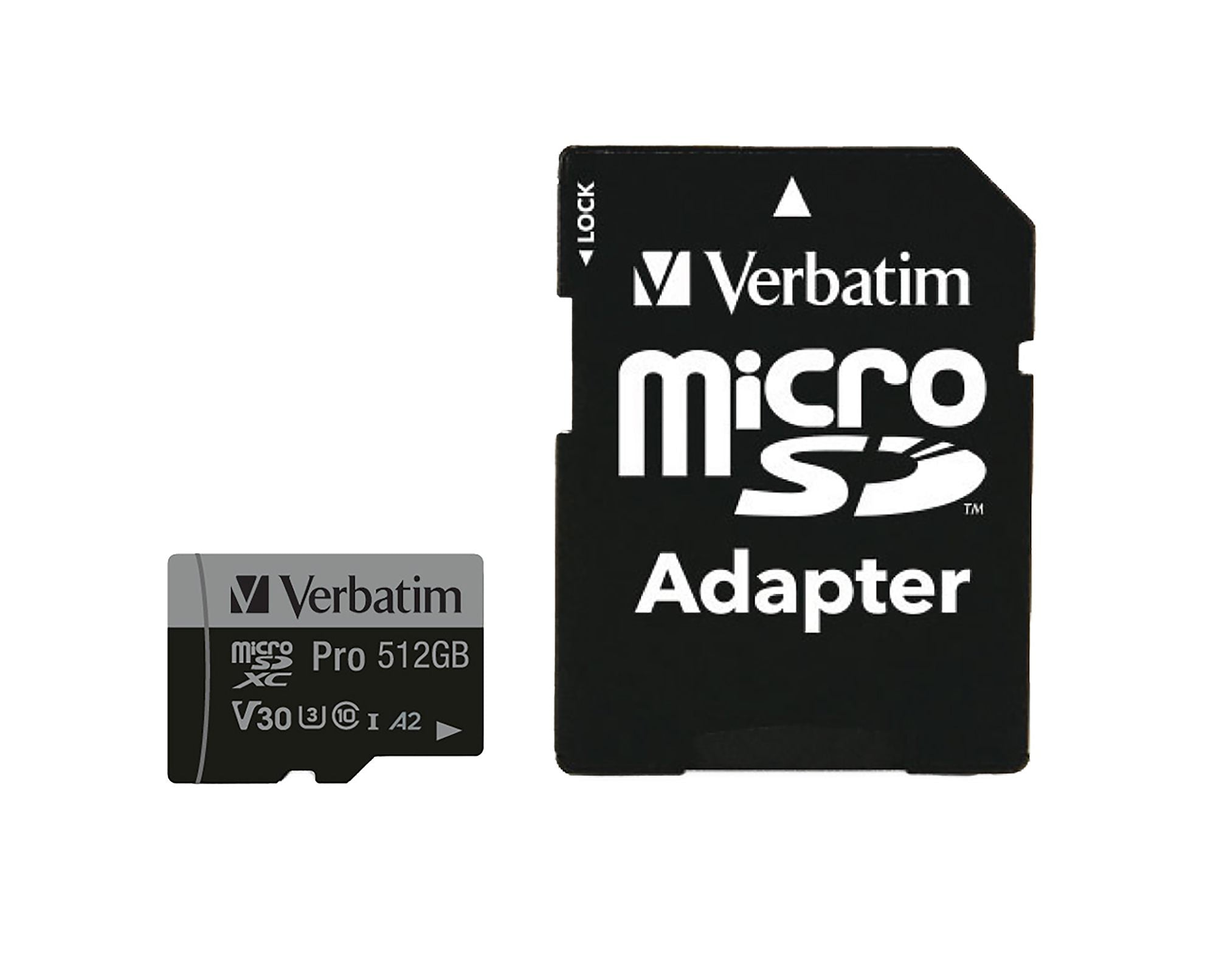 MICRO SDXC CARD PRO U3 C10 A2 512GB INCL