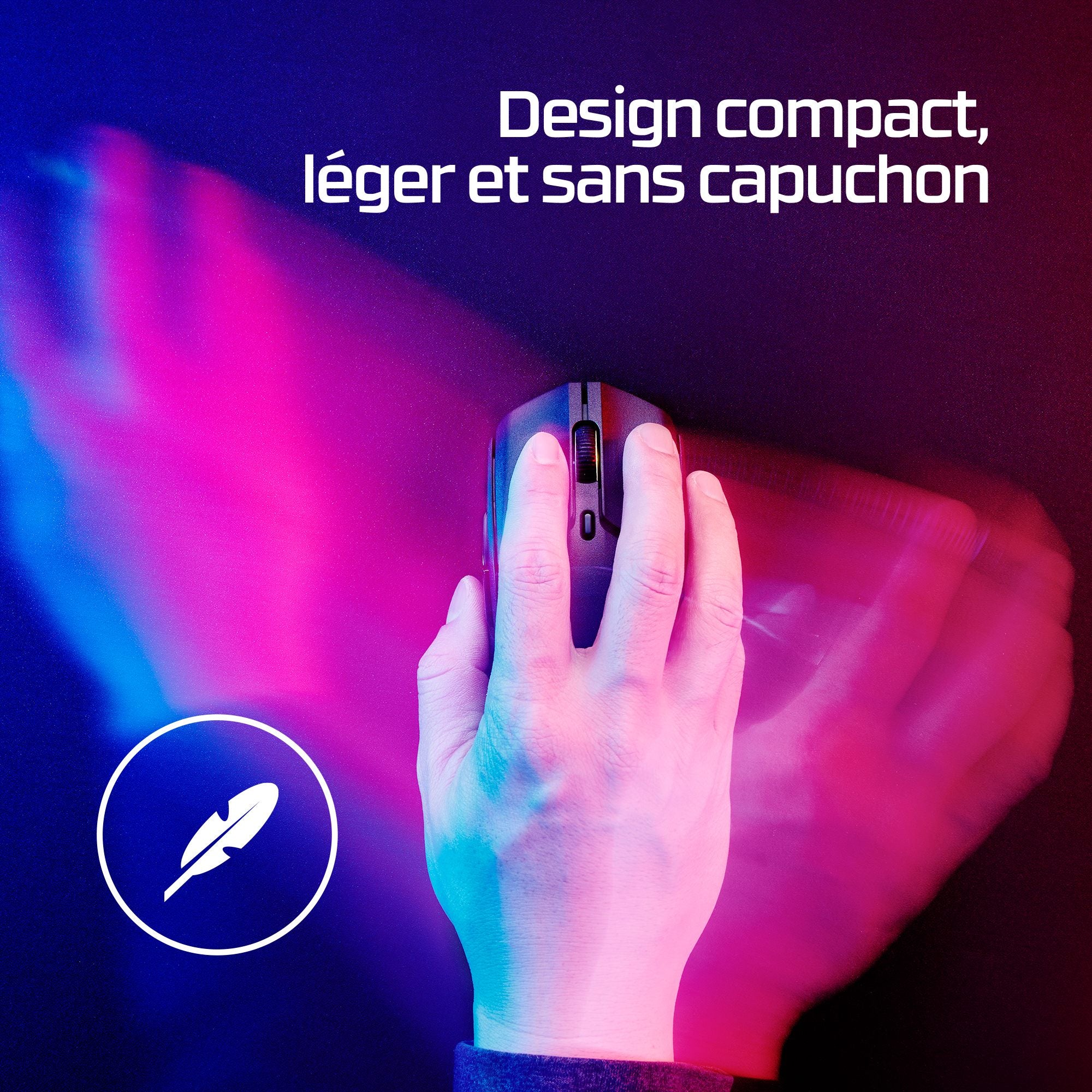 HyperX Pulsefire Haste 2 - souris de jeu sans fil - HyperX 26K 26000 DPI 60g noire
