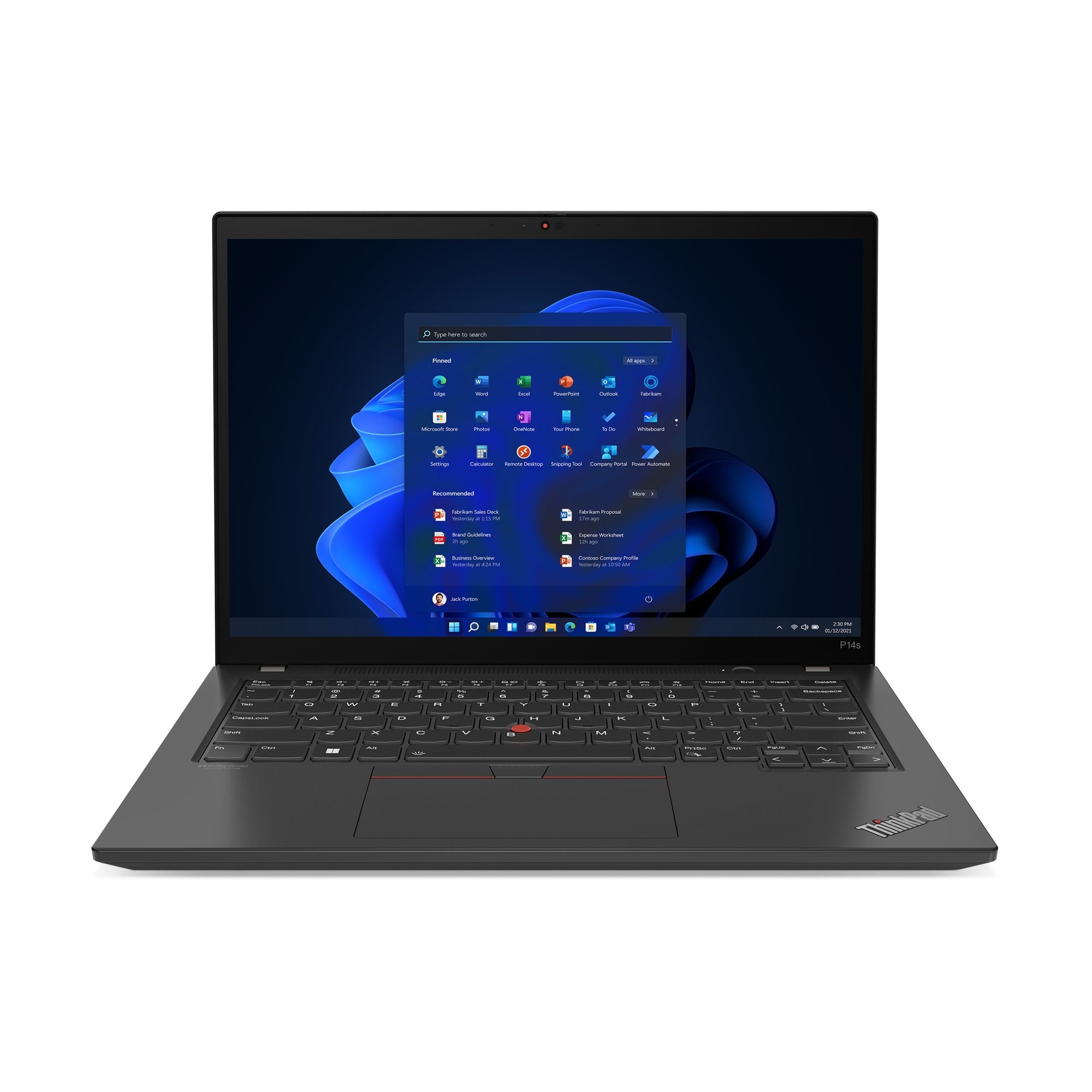 LENOVO ThinkPad P14s G4 Intel Core i5-1340P 14p WUXGA Touch 16Go 512Go SSD M.2 2280 PCIe Intel UHD Graphics W11P 3YR Carryin