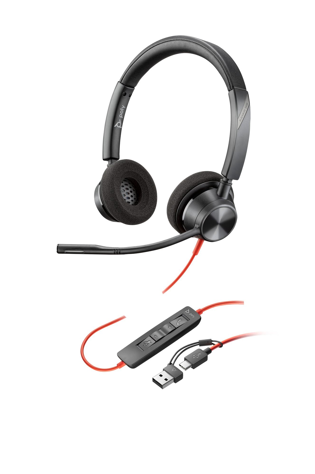 Poly BW 3320 Stereo USB-C HS+USB-C/A