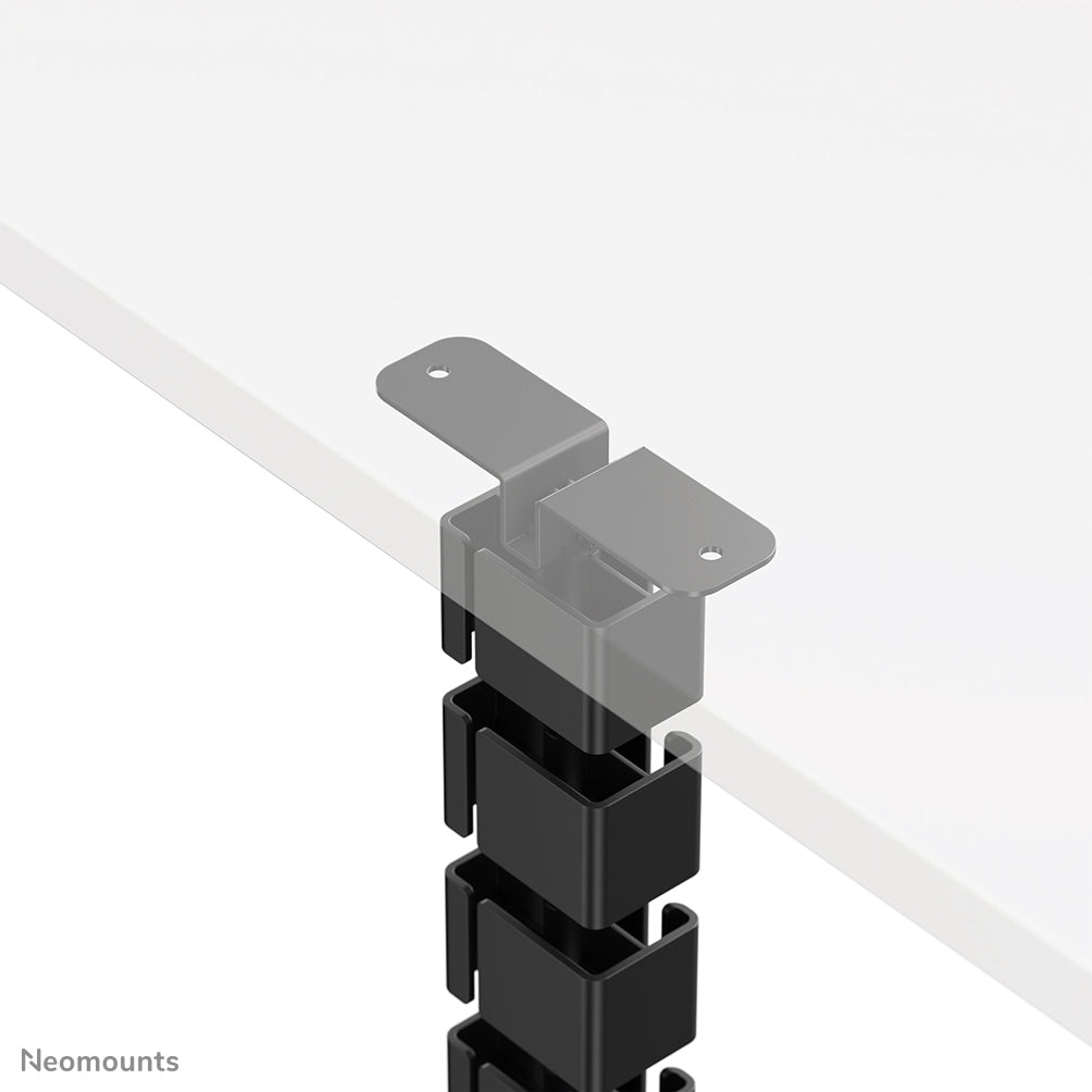 NEOMOUNTS Cable Spine Organizer for sit/stand desk frames screw mounted magnetic channel black