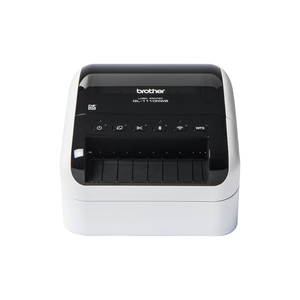 Brother QL-1110NWB imprimante pour étiquettes Thermique directe 300 x 300 DPI 110 mm/sec Avec fil &sans fil Ethernet/LAN DK Wifi Bluetooth