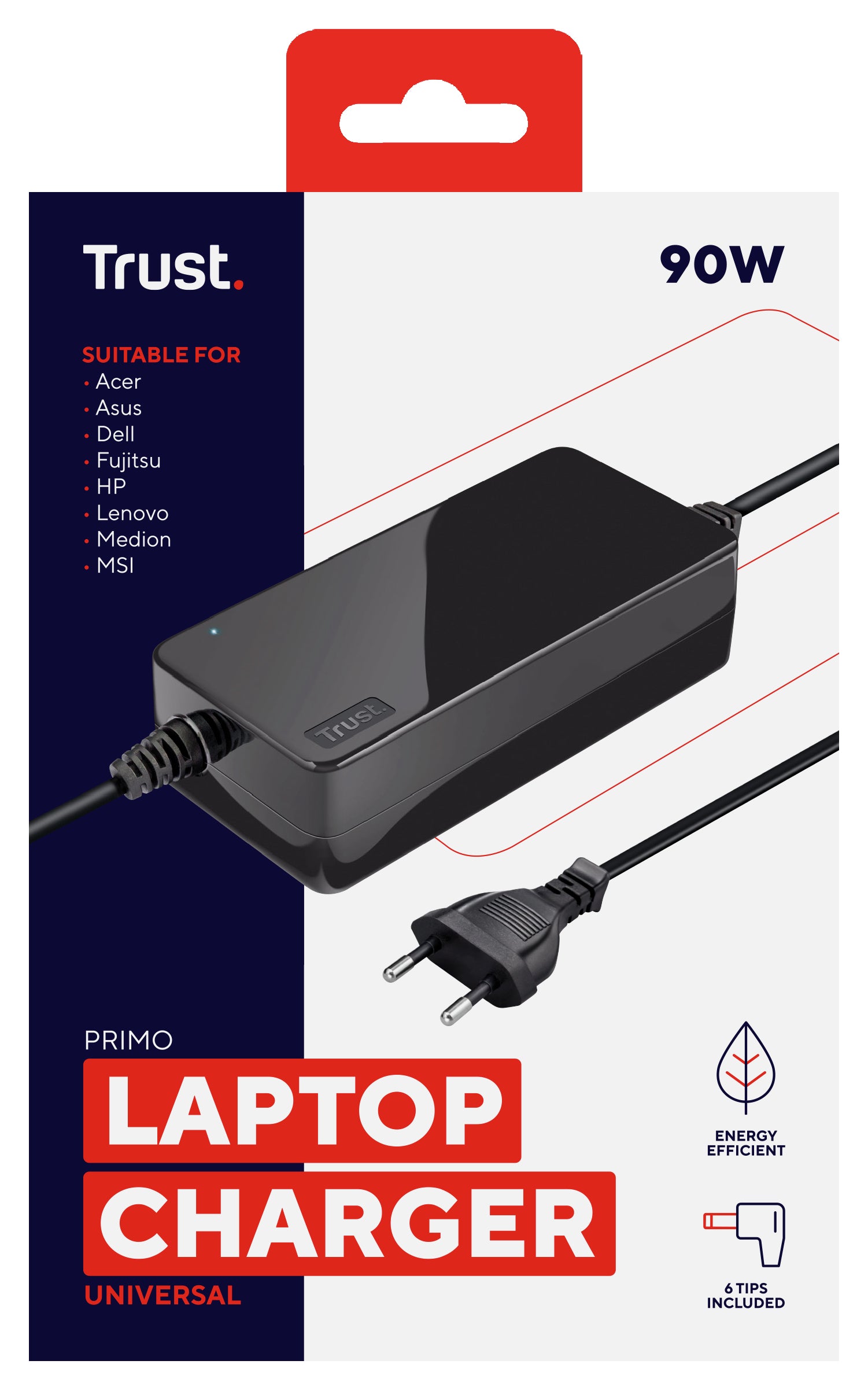 TRUST Alimentation universelle PRIMO 90W pour ordinateur portable