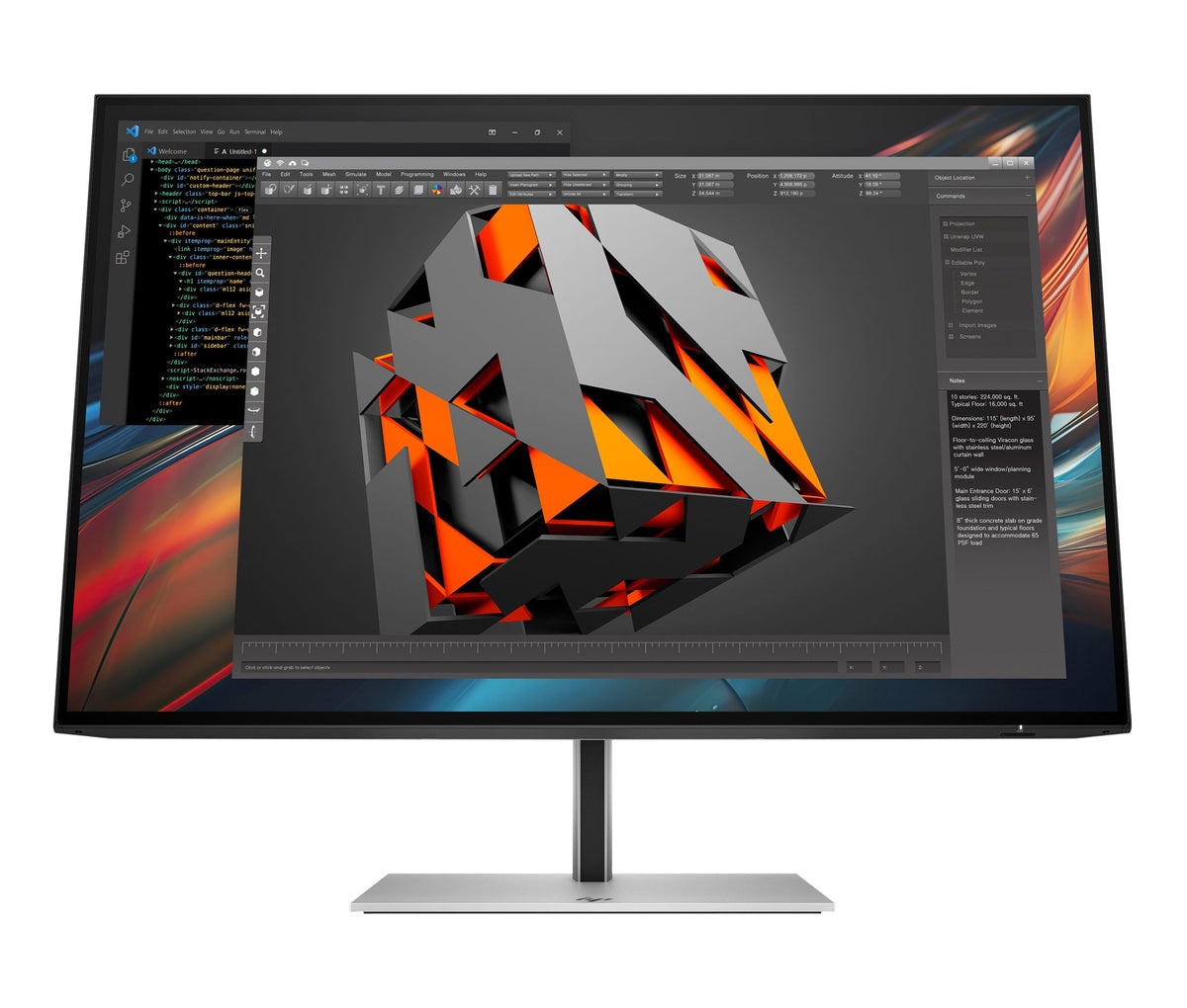 "HP Series 7 Pro 724pu écran plat de PC 61 cm (24"") 1920 x 1200 pixels LCD Argent"