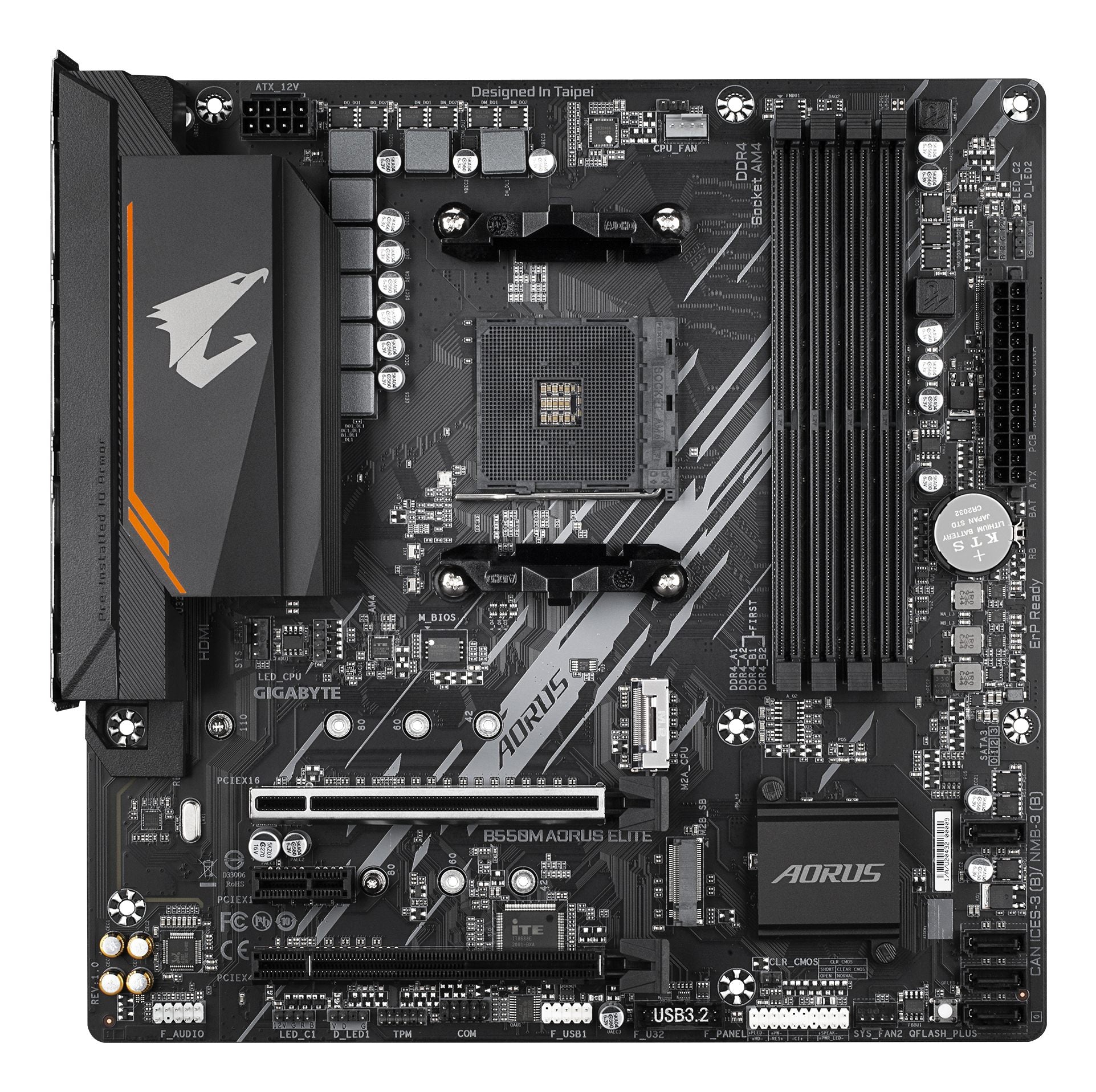 Gigabyte B550M AORUS ELITE AMD B550 Emplacement AM4 micro ATX