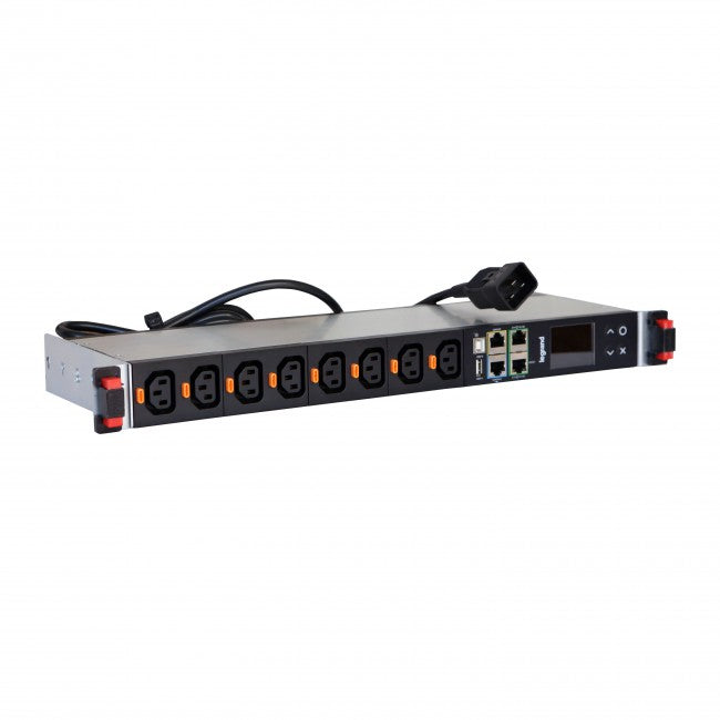 LEGRAND 646010 PDU IP 19"1U  16A 12 p. 12x C13 Entrée C20  - Mesuré