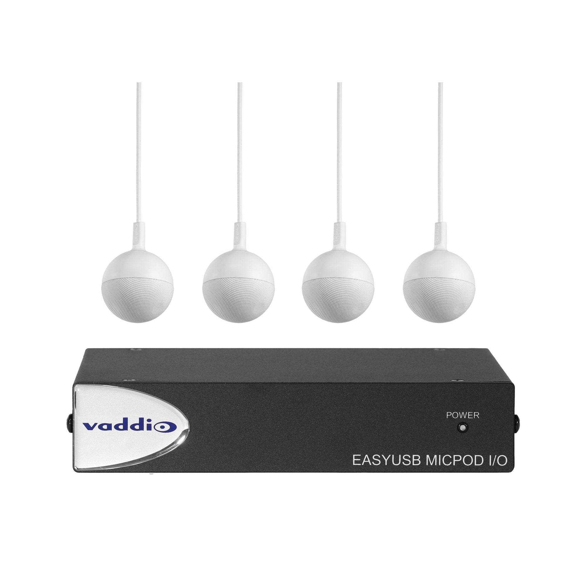 Vaddio EasyUSB MicPOD IOand4 ceiling microphone Black
