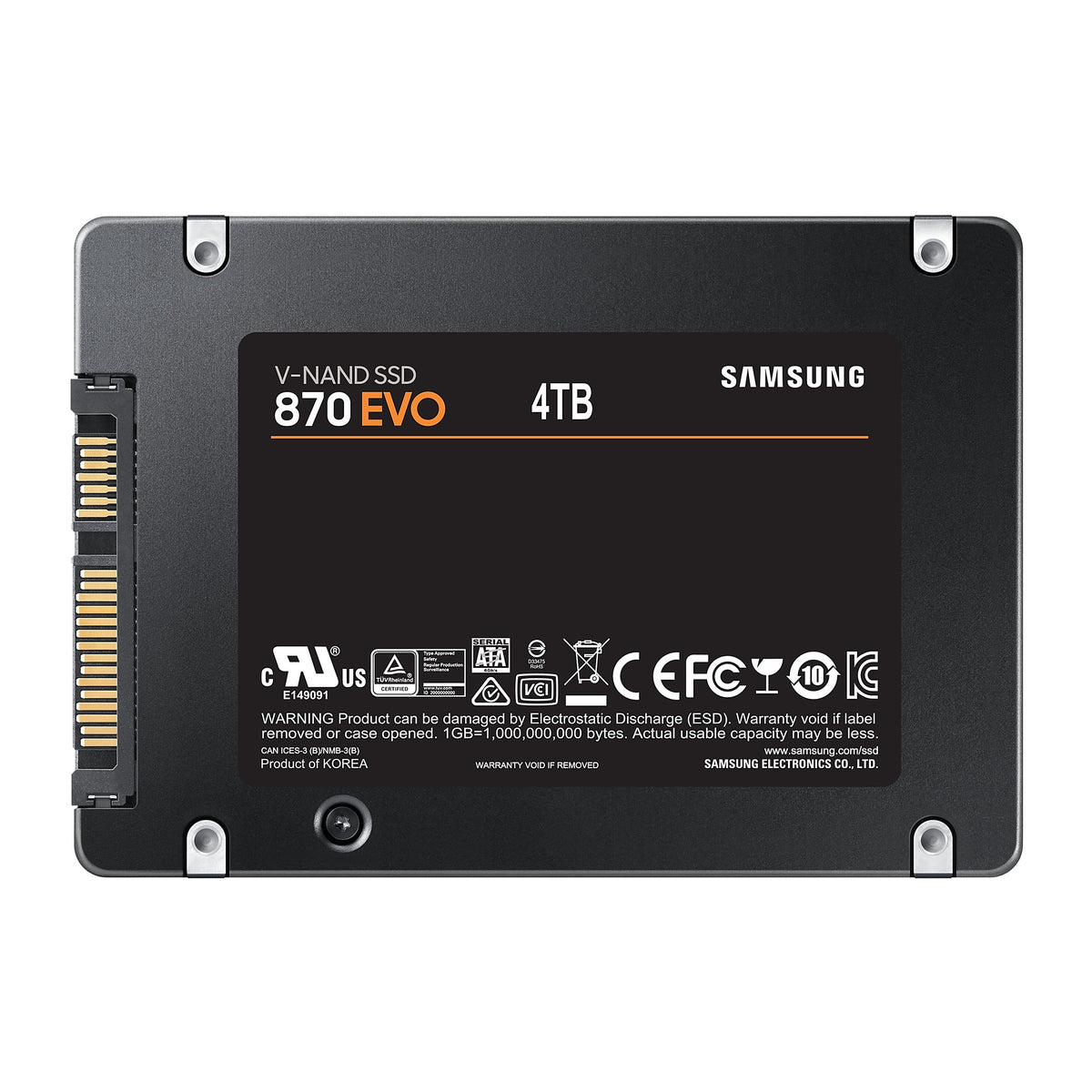 "Samsung 870 EVO 2.5"" 4000 Go Série ATA III V-NAND"