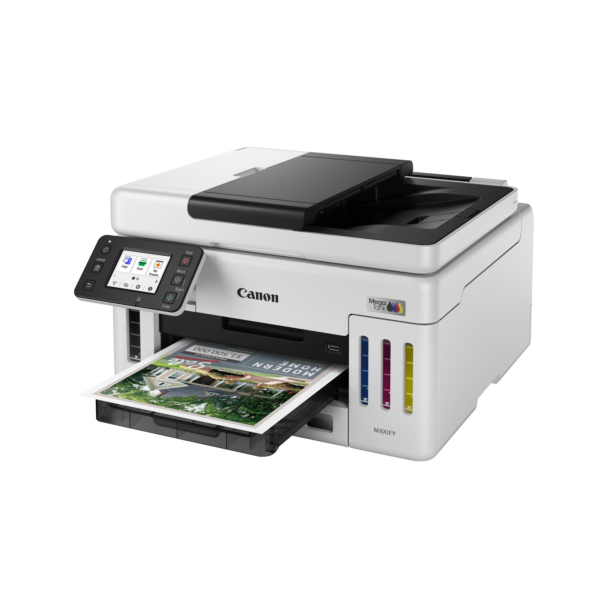 CANON MAXIFY GX6150 MegaTank MFP colour inkjet CISS Legal 216x356mm A4 24ipm Print 350sheets USB Wi-Fi LAN
