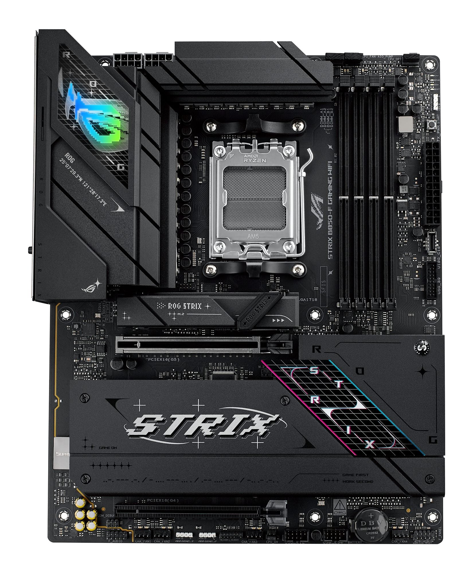 ASUS ROG STRIX B850-F GAMING WIFI AM5 DDR5 ATX MB 1xHDMI 1xDP 4xM.2 2xSATA