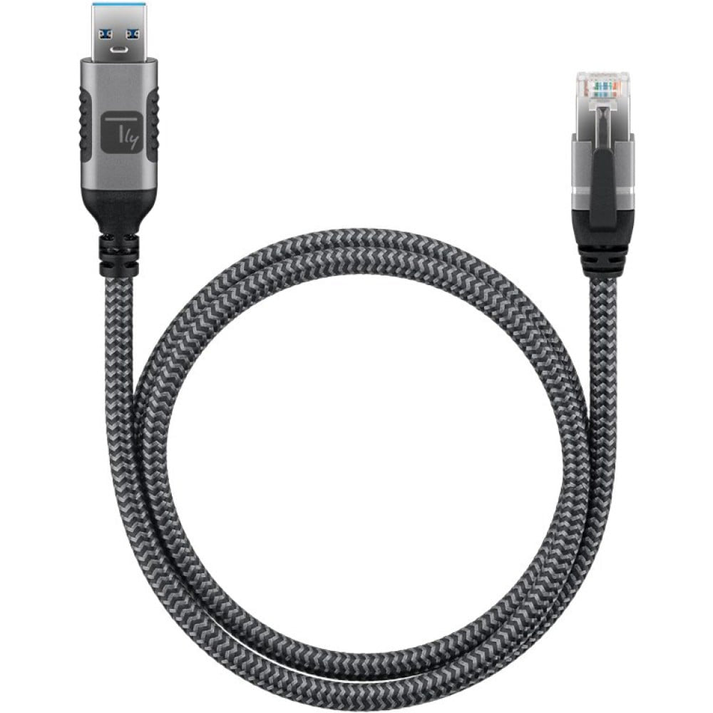 Techly ICOC U3A-RJ45-010 Adaptateur/Câble réseau USB-A vers Gigabit Ethernet RJ45 1m