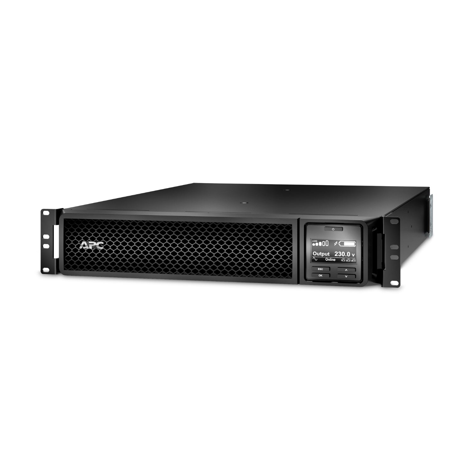APC Smart-UPS SRT 1000VA RM UPS rack-mountable AC 230V 1000Watt 1000VA RS-232 USB output connectors 6 PFC 2U Black