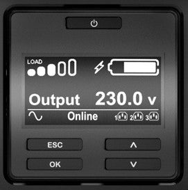 APC Smart-UPS SRT 1000VA RM UPS rack-mountable AC 230V 1000Watt 1000VA RS-232 USB output connectors 6 PFC 2U Black