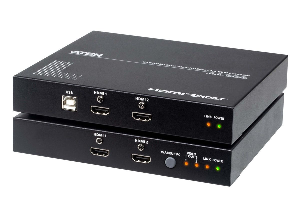 ATEN  CE824 EXTENDER KVM DOUBLE ECRAN HDBASET 2.0 - 100M