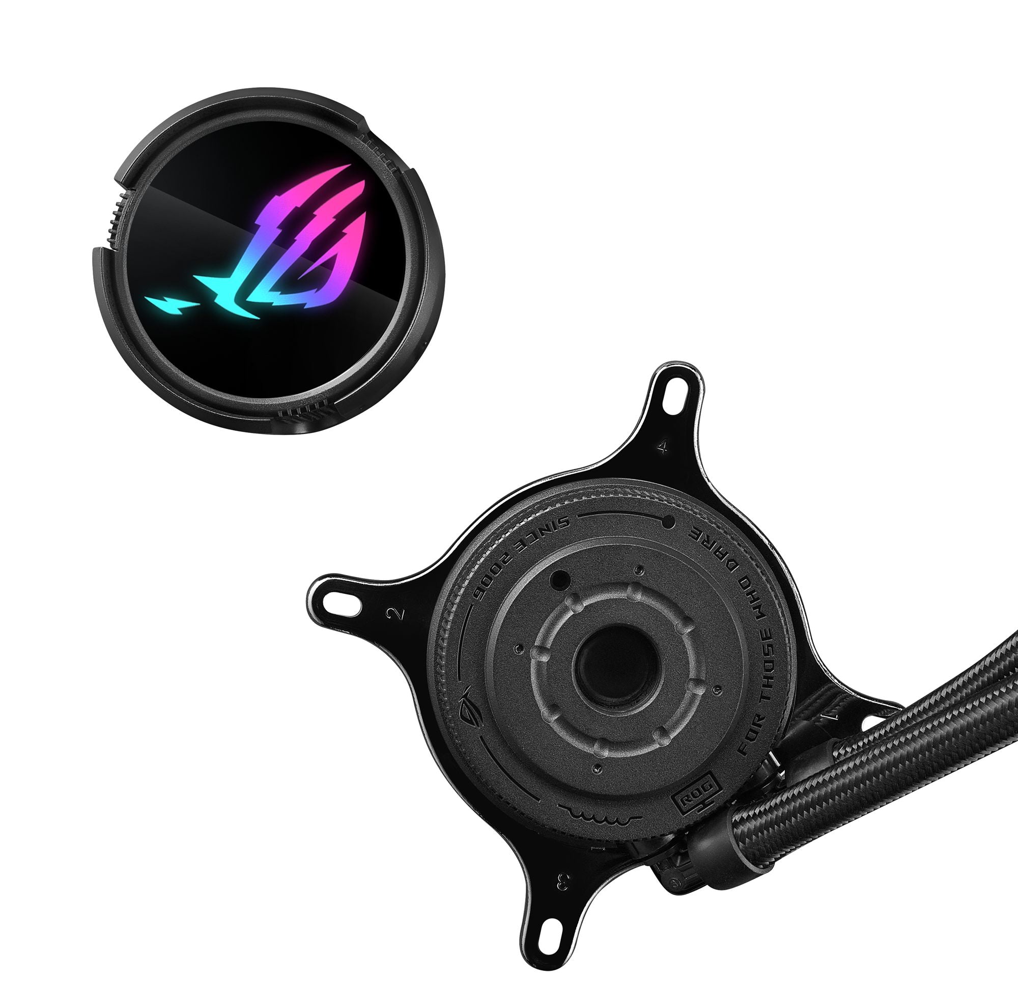 ASUS ROG Strix LC III 360 ARGB all-in-one CPU liquid cooler with 360 rotatable water block Premium ROG ARGB fans