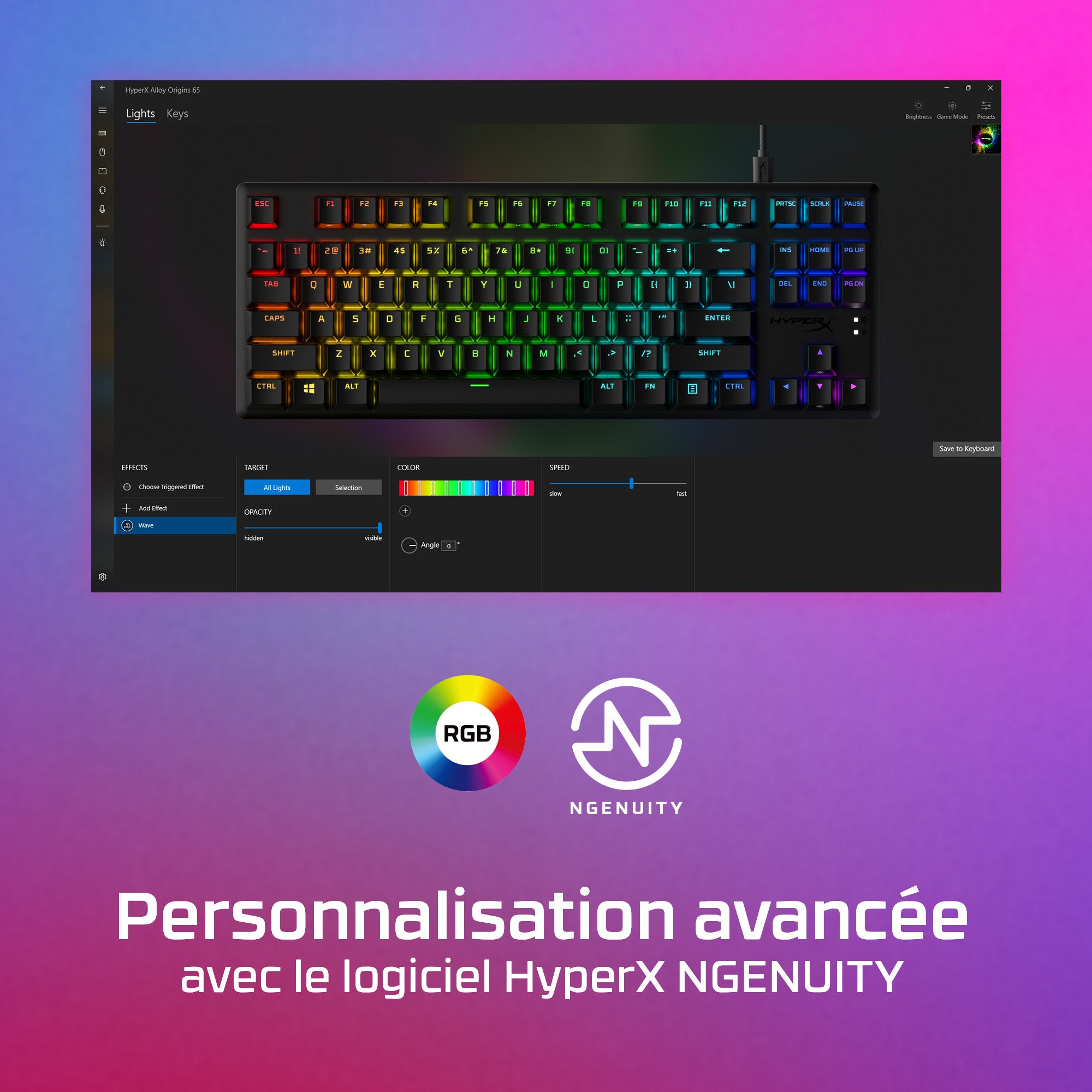 HyperX Alloy PBT HX Red Keyboard FR