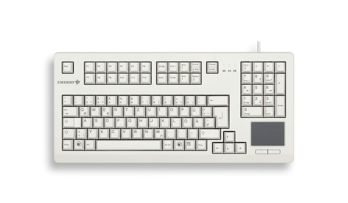 CHERRY CLAVIER 19" TOUCHPAD USB QWERTY GRIS