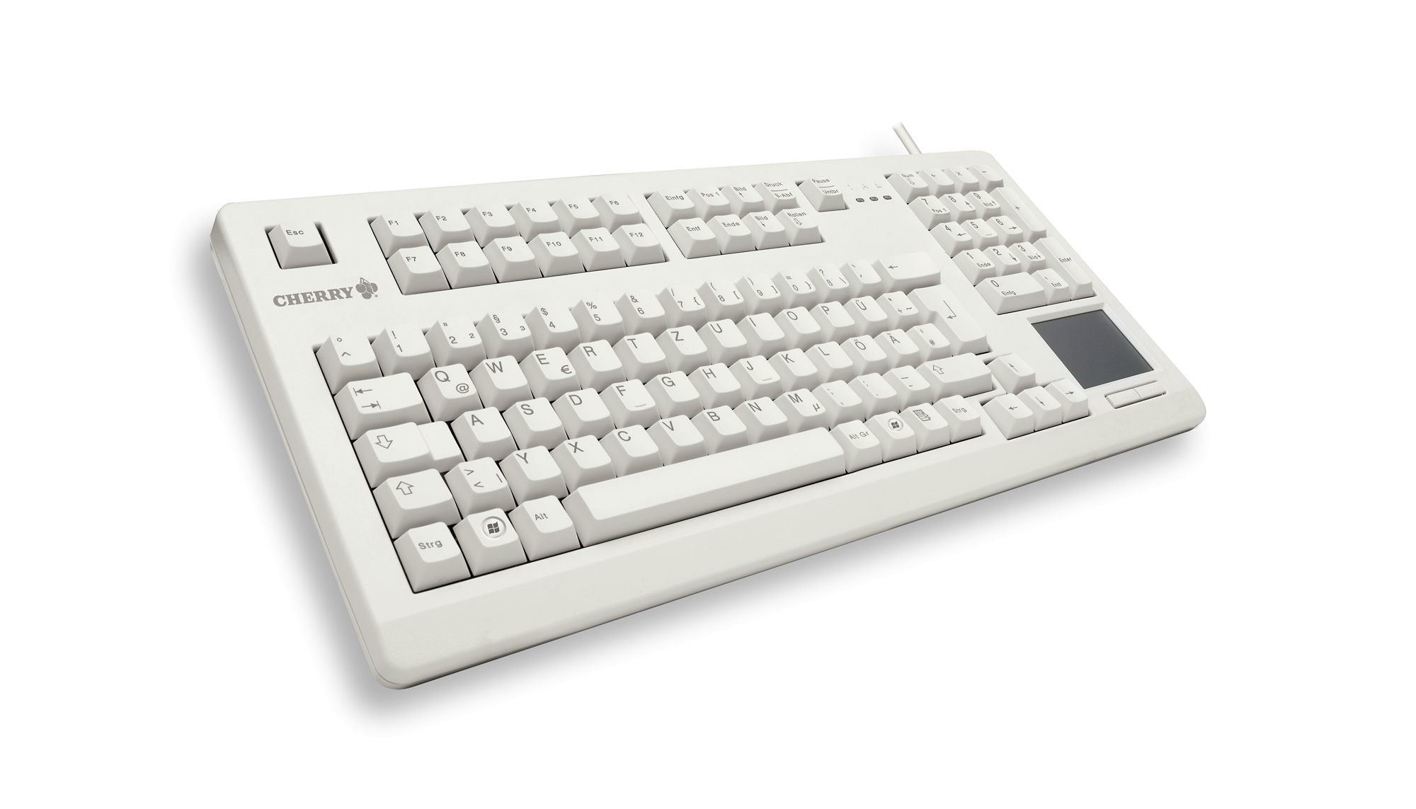 CHERRY CLAVIER 19" TOUCHPAD USB QWERTY GRIS