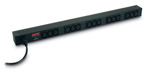 APC Basic Rack-Mount PDU Rack AC 208/230V 2.3 kW input IEC 60320 C14 output connectors 15 power IEC 60320 C13 1.98m cord BK