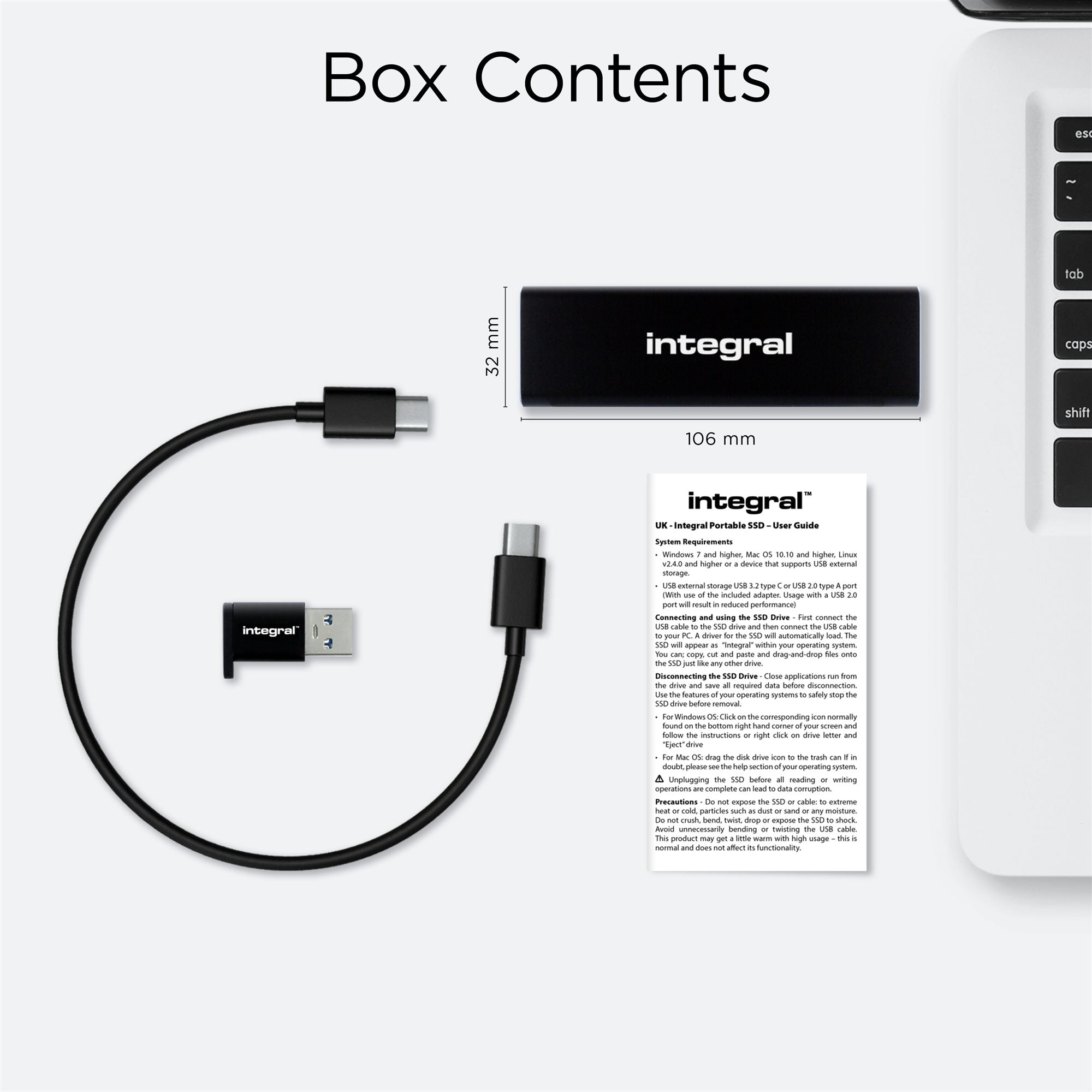 4TB PORTABLE EXTERNAL SSD USB-C 3.2