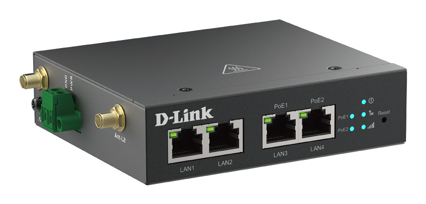 D-LINK 4G Multi-Connect PoE Modem 4x Fast Ethernet incl. 2x PoE 802.3at port