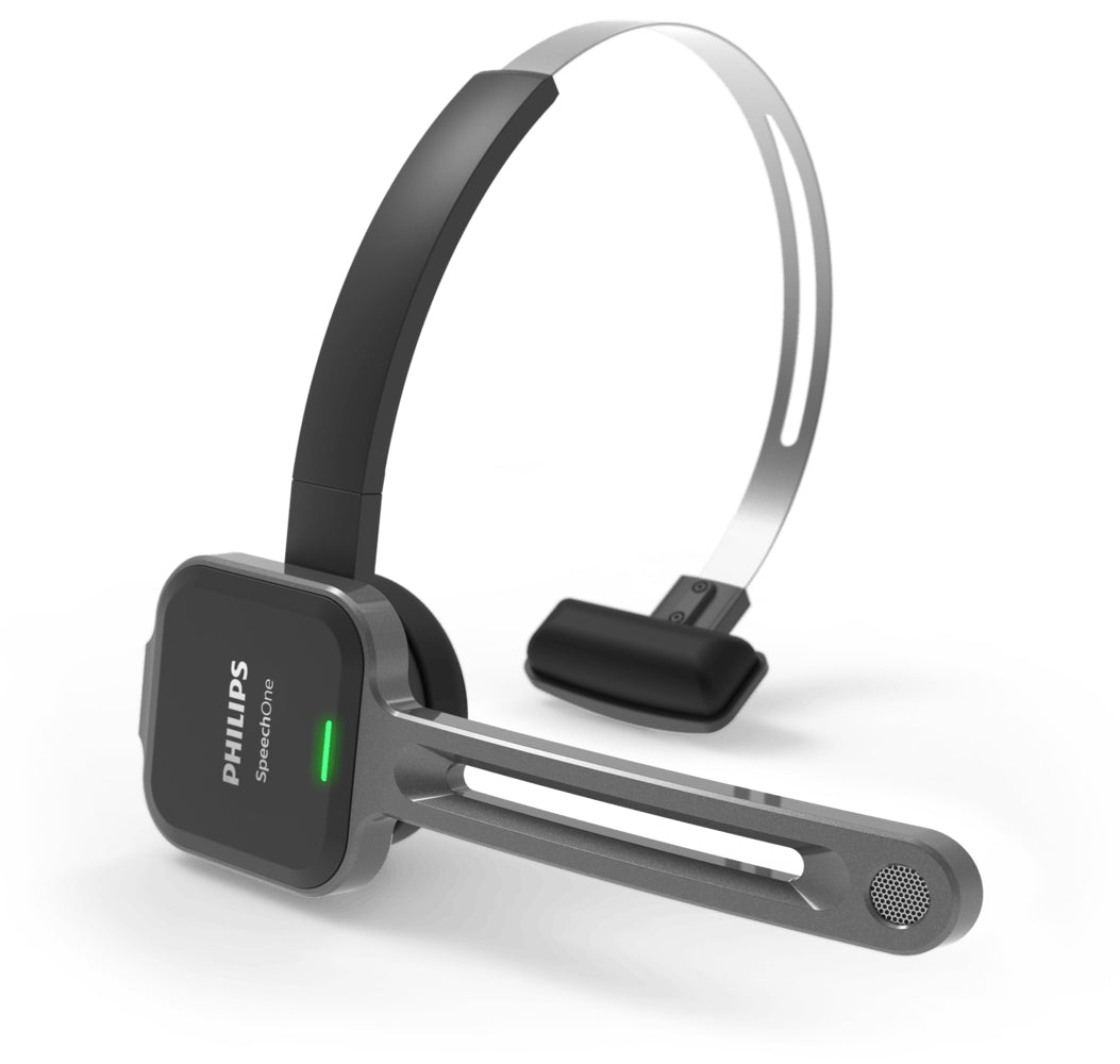 PHILIPS SpeechOne PSM6300 - Micro-casque de dictée sans fil, 8go, Portée max 5m