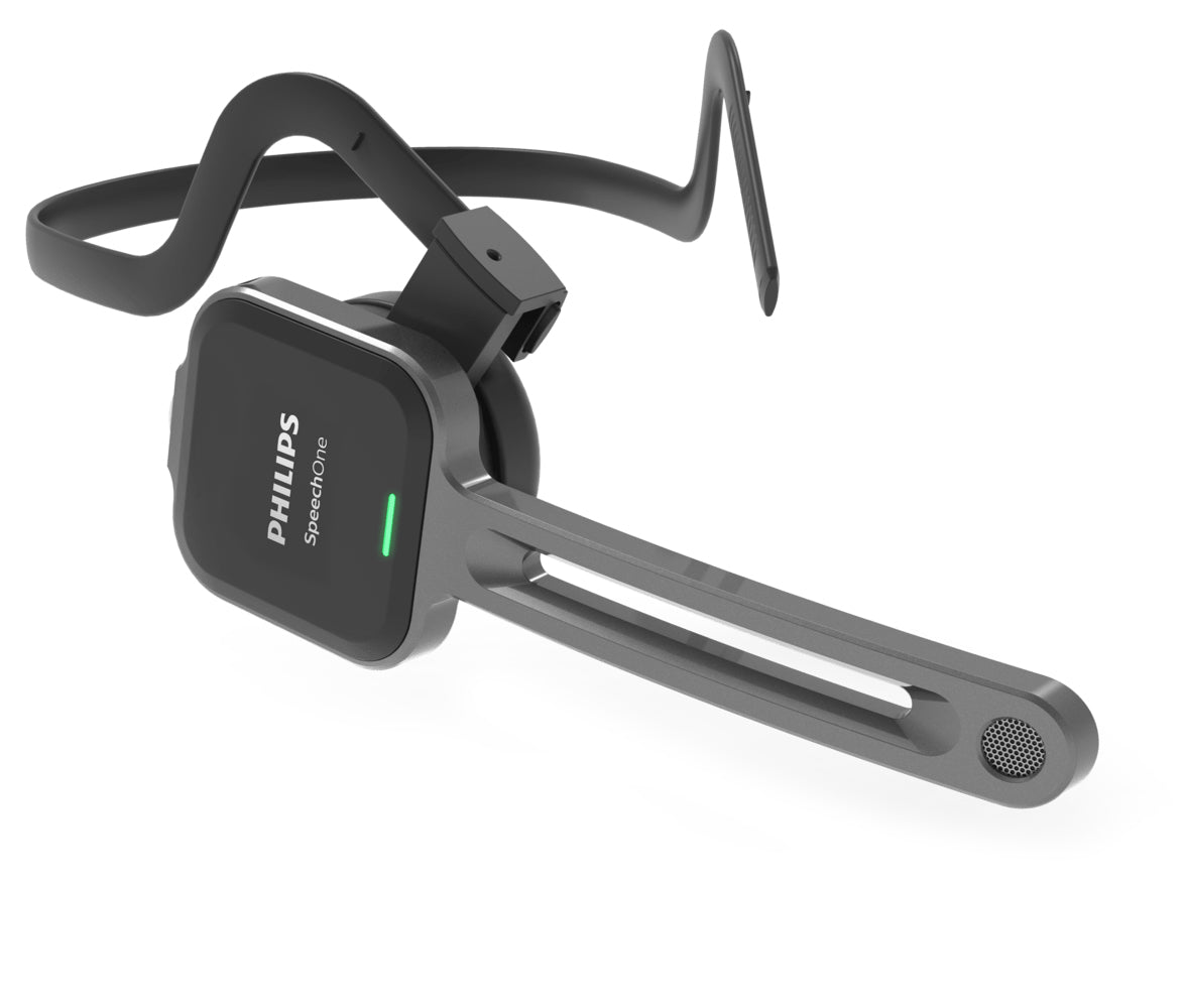 PHILIPS SpeechOne PSM6300 - Micro-casque de dictée sans fil, 8go, Portée max 5m