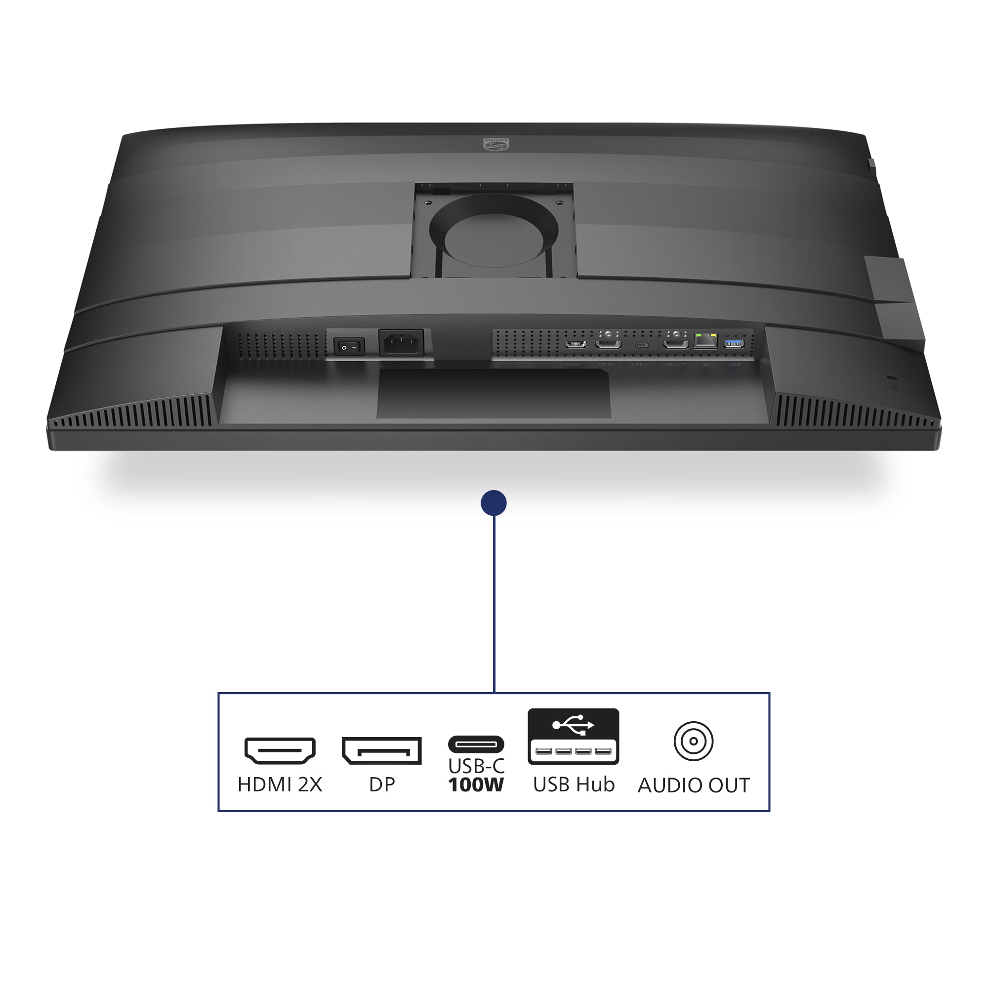 PHILIPS 27B2U4601/00 27p IPS QHD 120Hz 350cd/m2 4ms HDMI 2.0 DP USB-C 3.2 HUB USB pivot Speakers