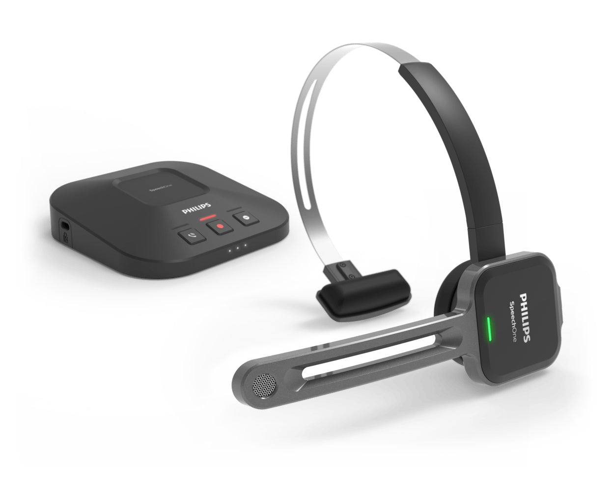 PHILIPS SpeechOne PSM6300 - Micro-casque de dictée sans fil, 8go, Portée max 5m