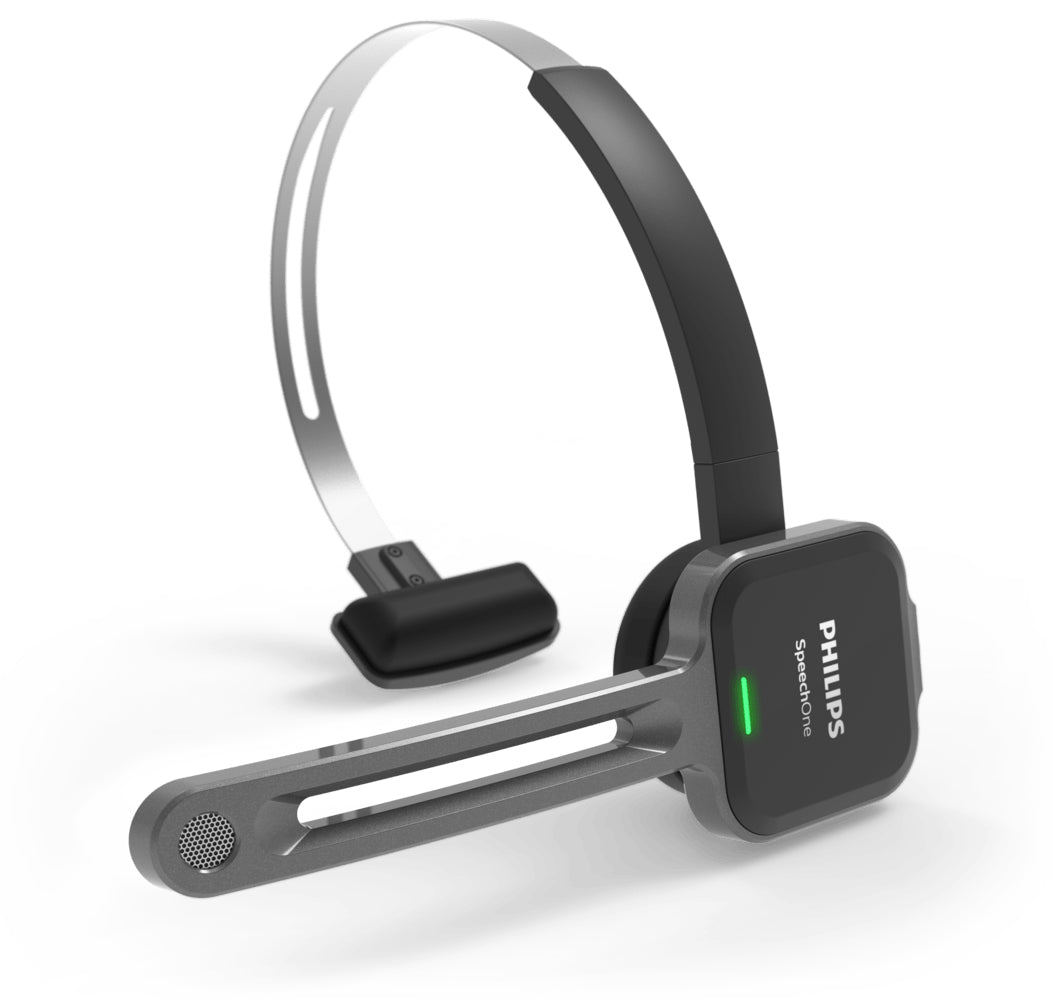 PHILIPS SpeechOne PSM6300 - Micro-casque de dictée sans fil, 8go, Portée max 5m