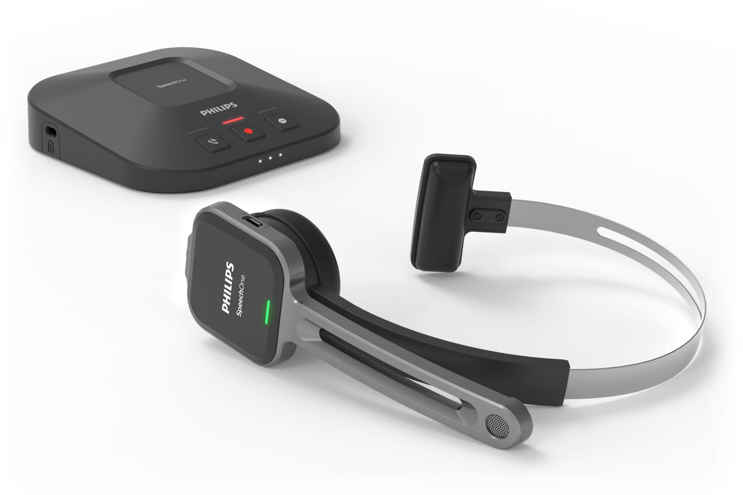PHILIPS SpeechOne PSM6300 - Micro-casque de dictée sans fil, 8go, Portée max 5m