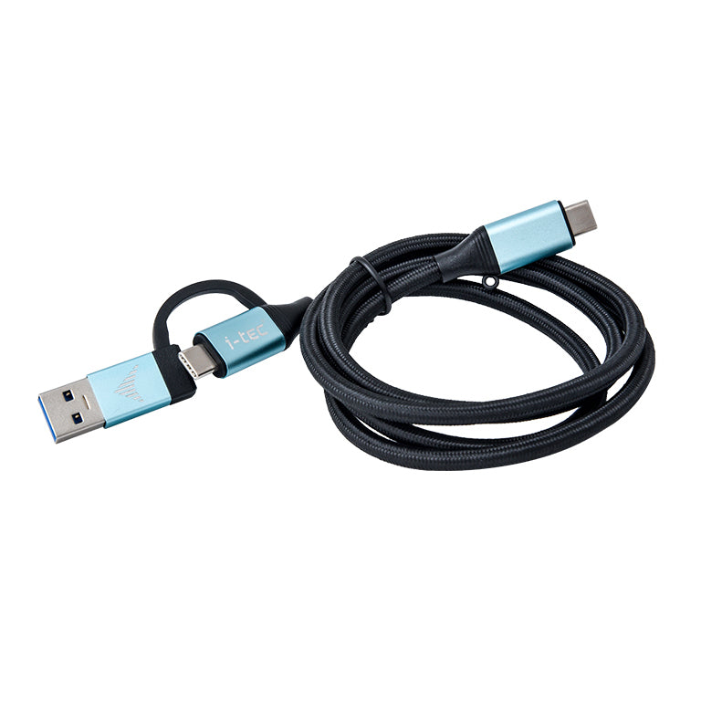 I-TEC USB-C to USB-C Cable with integrated USB 3.0 Adapter 100cm
