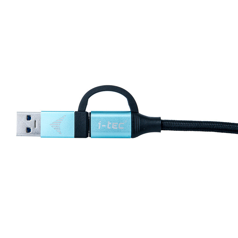 I-TEC USB-C to USB-C Cable with integrated USB 3.0 Adapter 100cm
