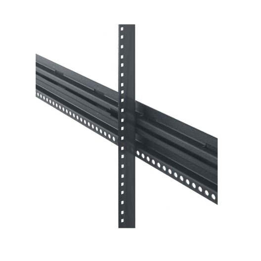 Middle Atlantic 44 RU Rackrail Cage Nut Rail x2 for DRK Series - Black