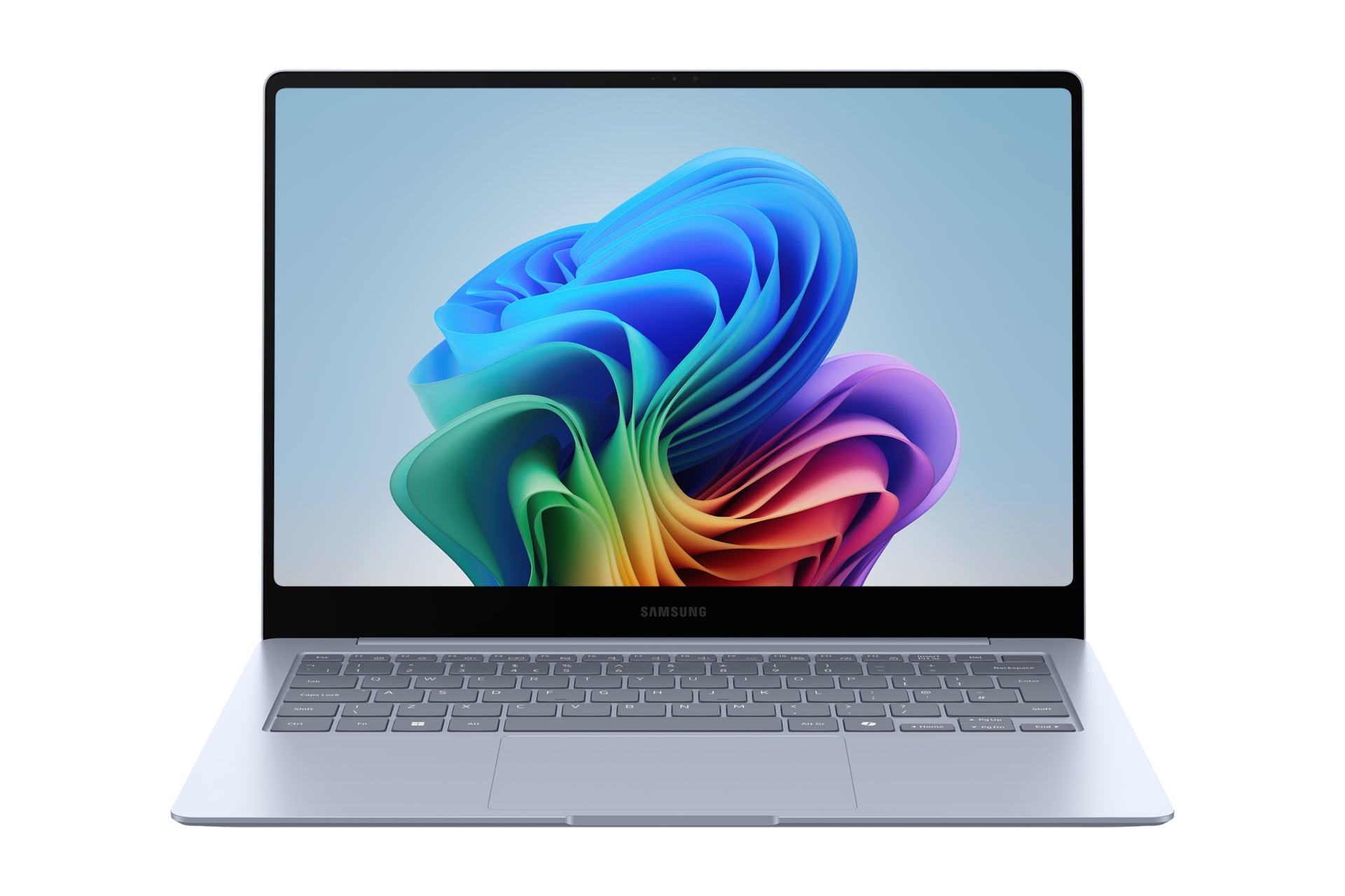Samsung Galaxy Book4 Edge Snapdragon X1E-80-100 Ordinateur portable 35,6 cm (14") Écran tactile WQXGA+ 16 Go LPDDR5x-SDRAM 512 Go eUFS Wi-Fi 7 (802.11be) Windows 11 Pro Bleu