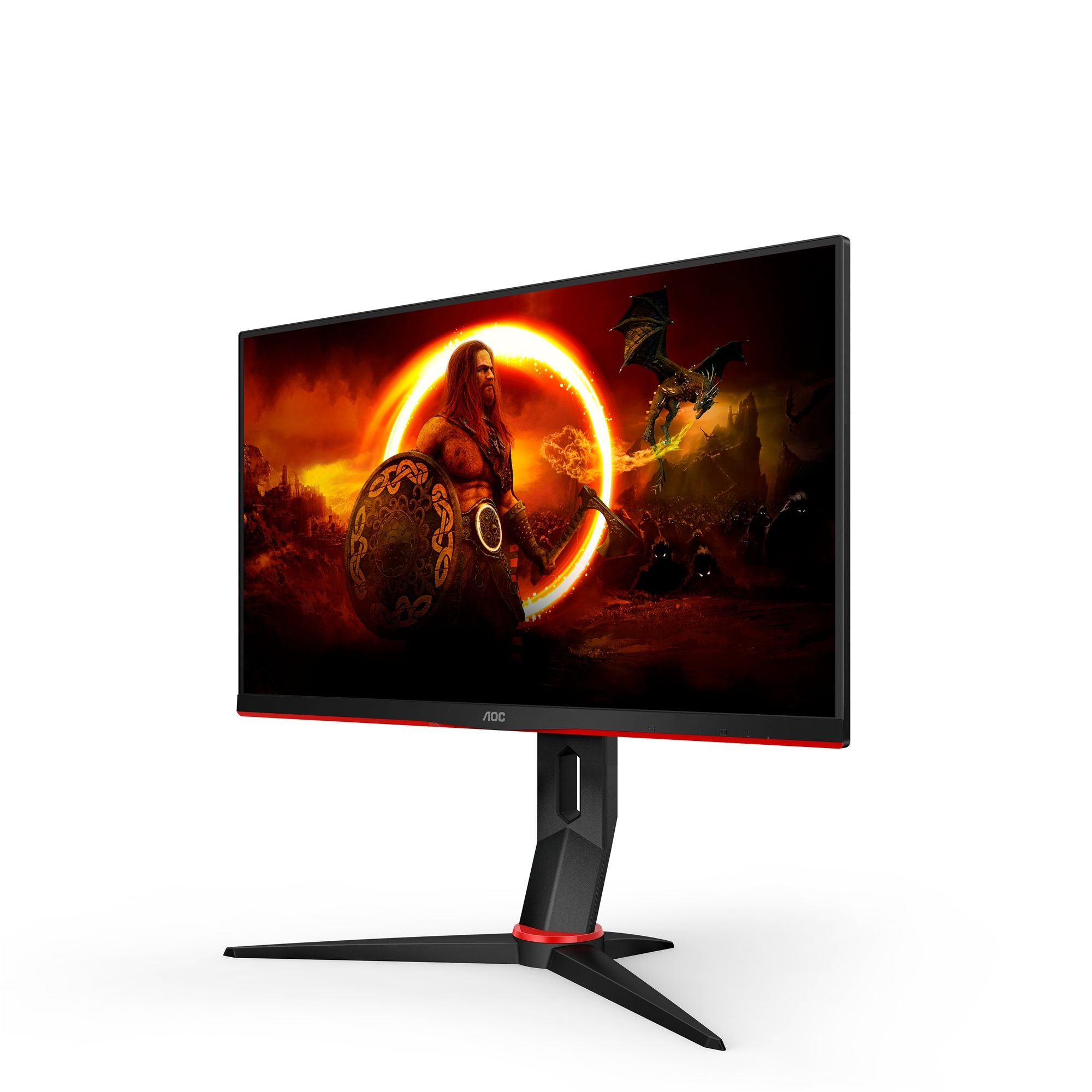 AOC Q24G2A/BK 23.8p Gaming Monitor IPS 2560x1440 1ms HDMI DP Black/Red