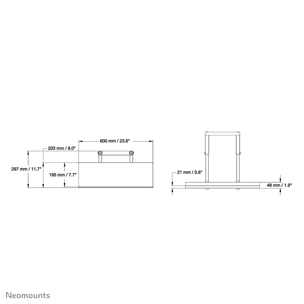 Neomounts PLASMA-M2KEYB