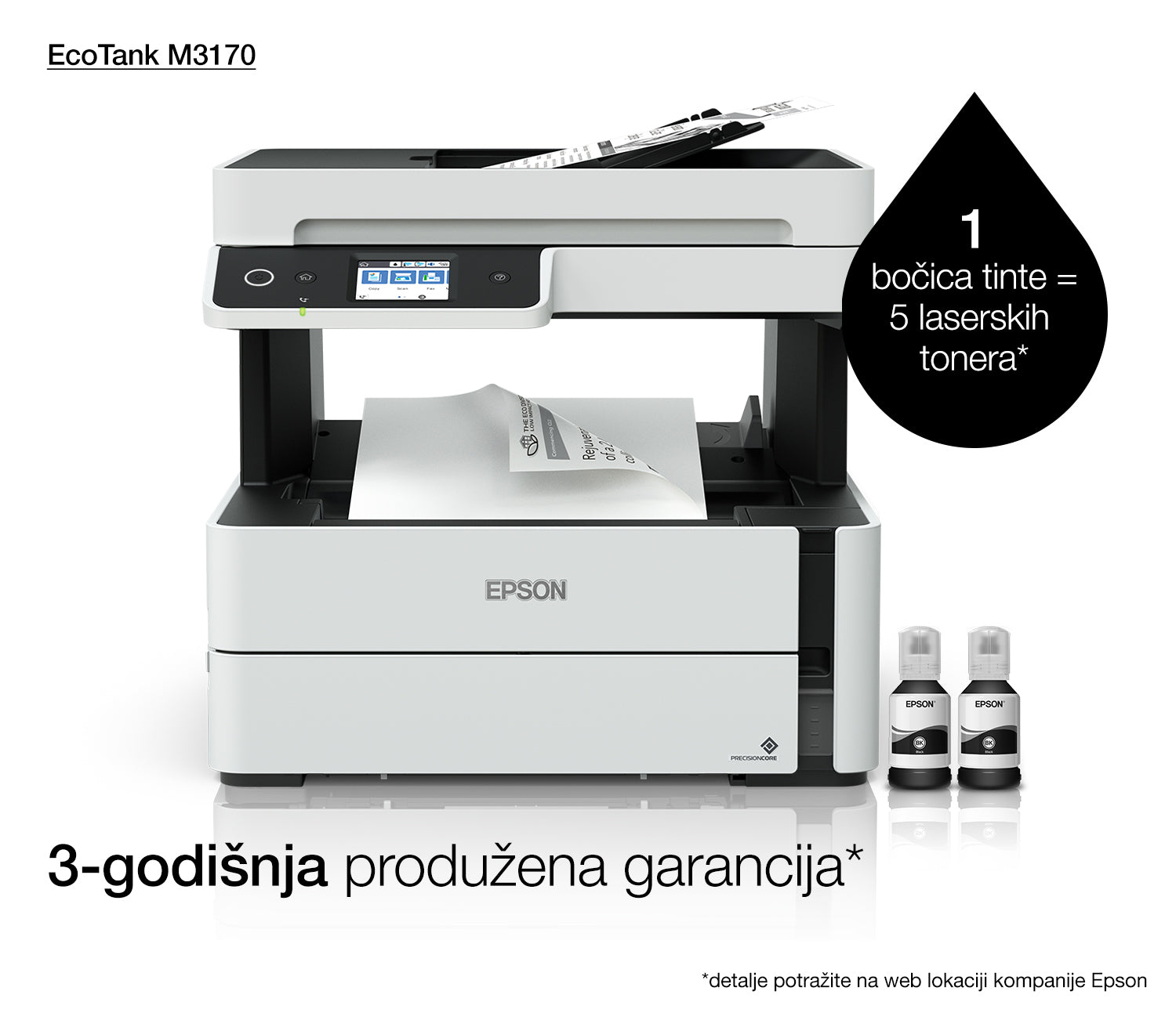Epson EcoTank M3170 Jet d'encre A4 1200 x 2400 DPI 39 ppm Wifi