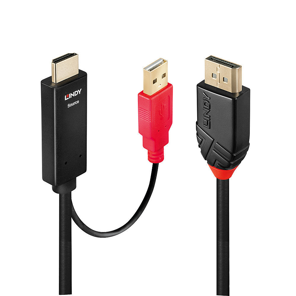 LINDY 5m HDMI DisplayPort Adapter Cable