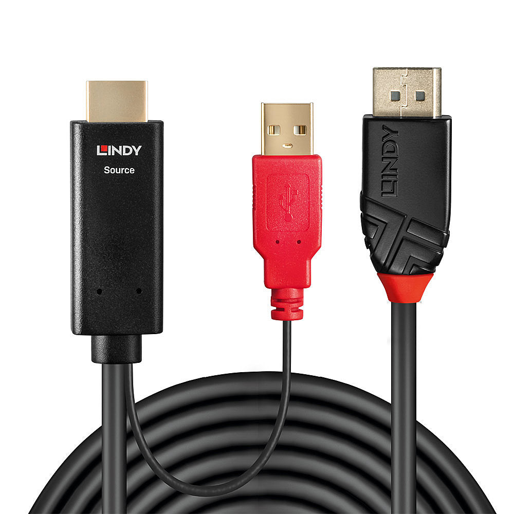 LINDY 0.5m HDMI to DisplayPort Adapter Cable