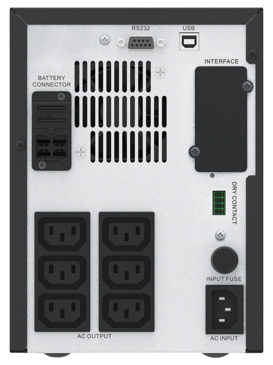 APC Easy UPS SMV SMV1500CAI UPS AC 220/230/240V 1050Watt 1500VA 2 x battery 10Ah USB RS-232 output connectors 6