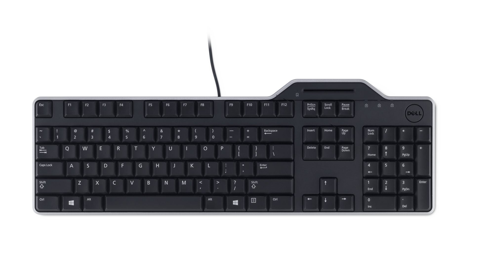 Dell 580-18366 - Taille réelle (100 %) - Avec fil - USB - QWERTY - Noir