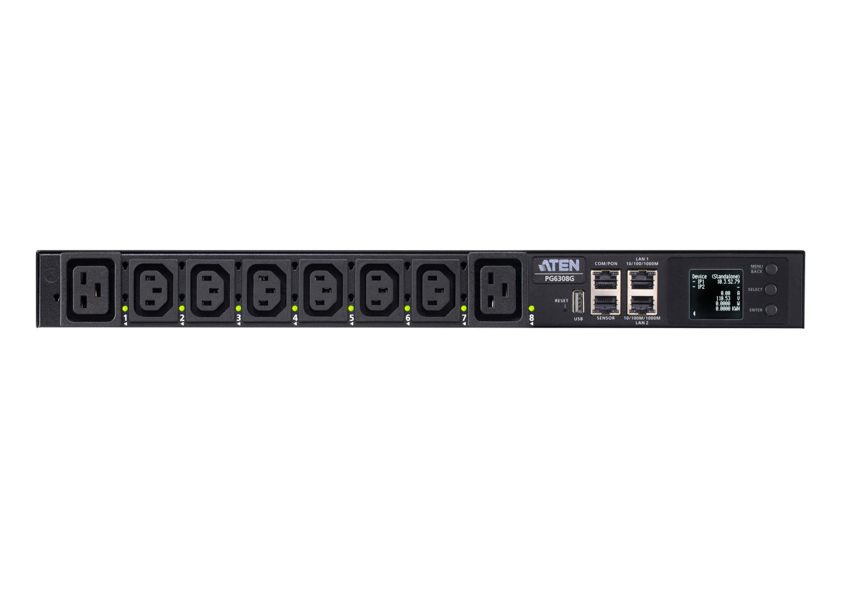 ATEN PG6308G ECO PDU MULTIPRISE IP 6xC13+2xC19 switché mesur