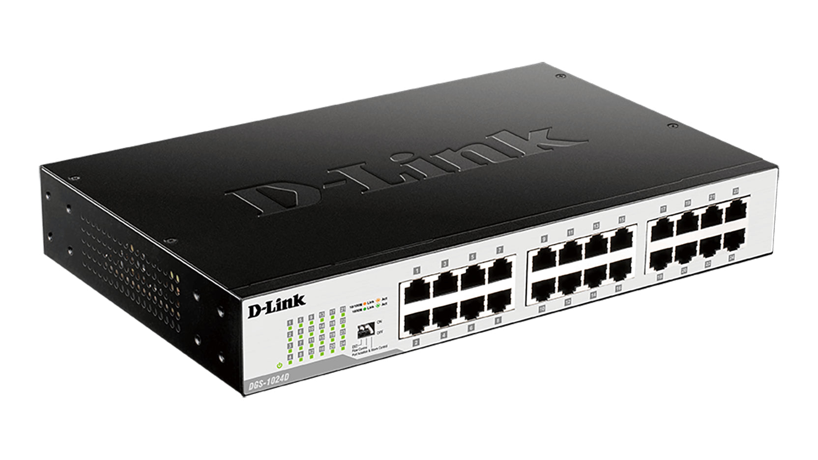 D-LINK SWITCH 24 PORTS 10/100/1000 MBPS RACKABLE - NON MANAGEABLE